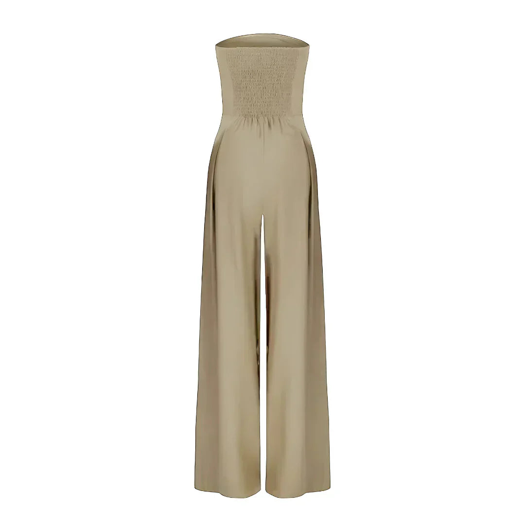 Amber | Elegant Strapless Jumpsuit