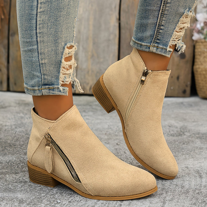 Clara | Orthopedic Zip Ankle Boot