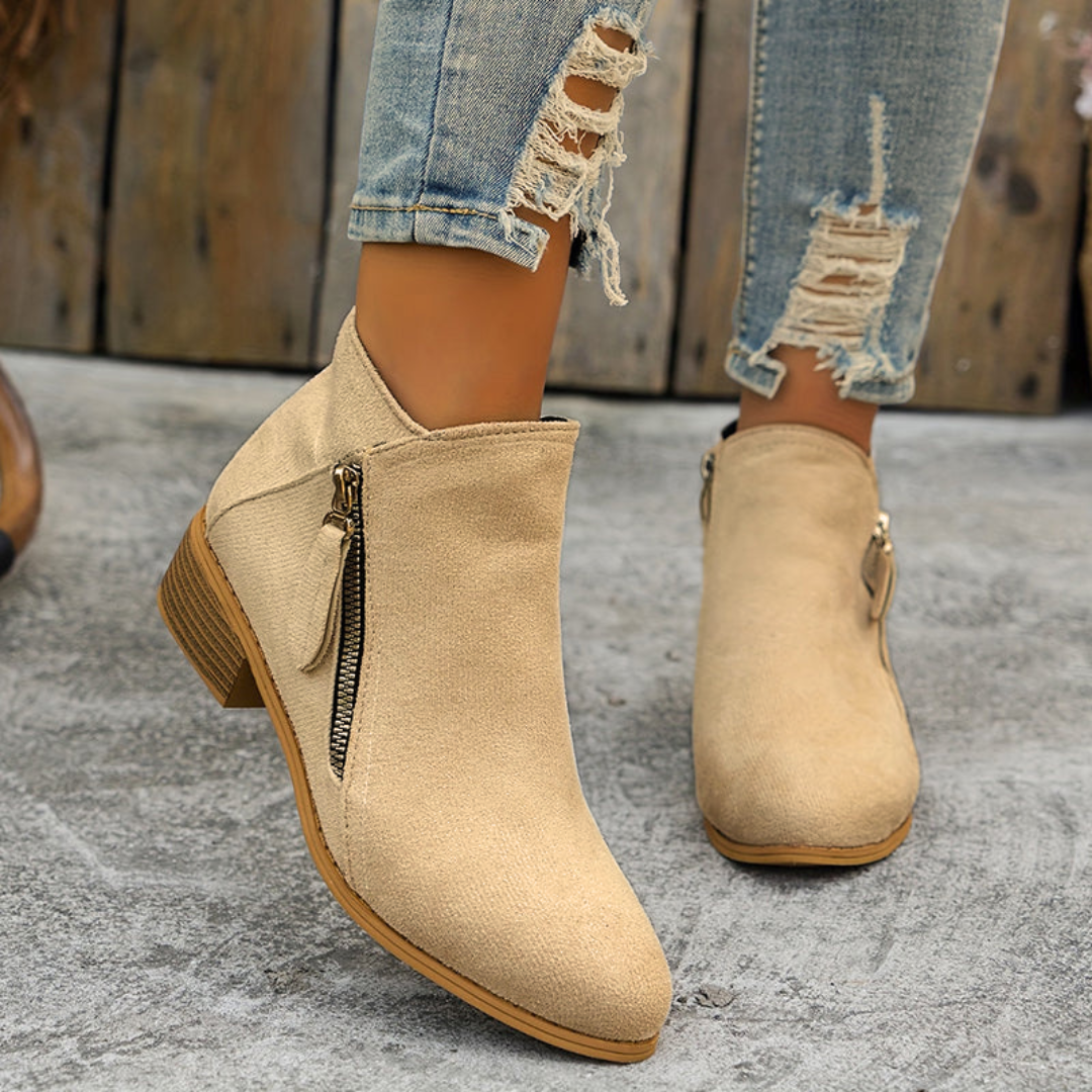 Clara | Orthopedic Zip Ankle Boot