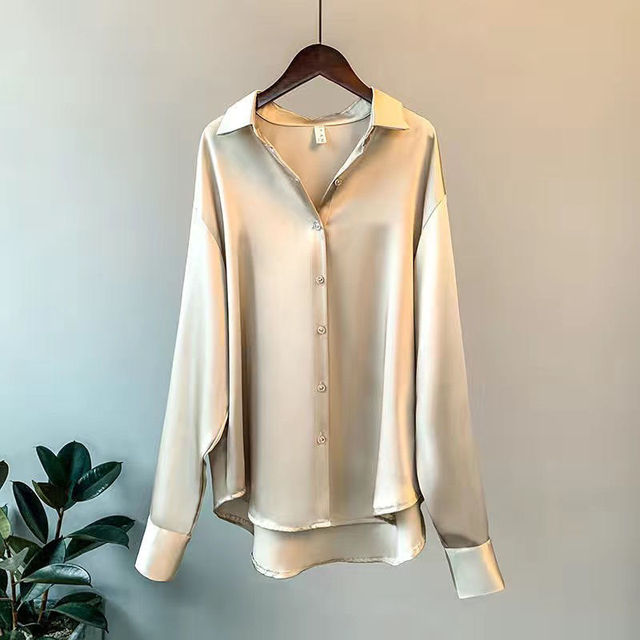 Florence | Women Silky Long-Sleeve Blouse