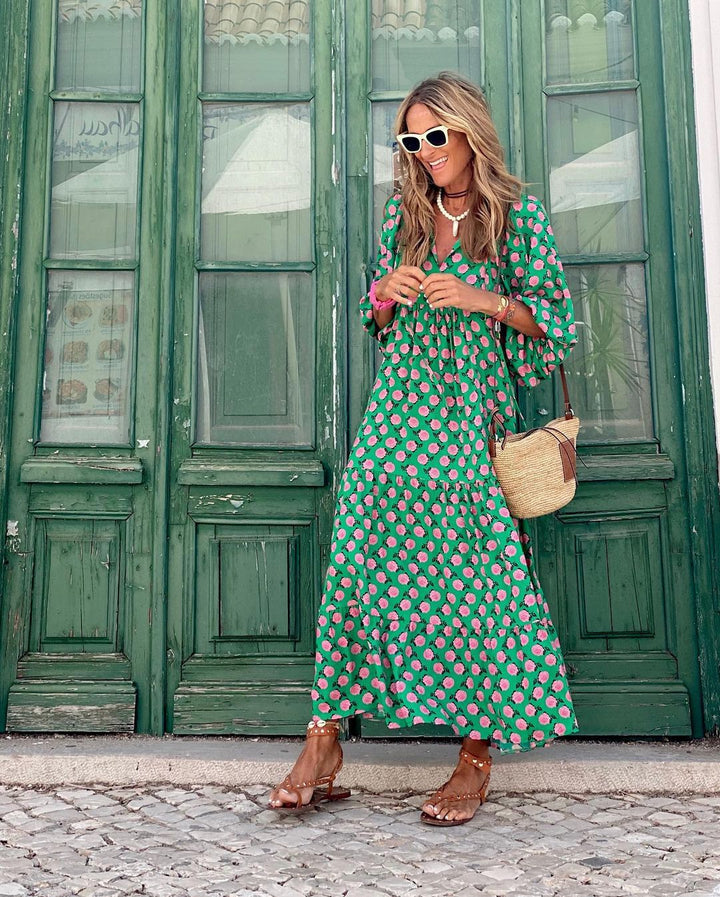 Sabine | Boho Chic Maxi Dress