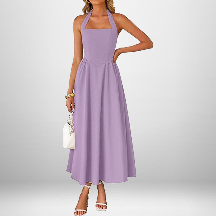 Winslow | Trendy Halter Neck Sleeveless Dress