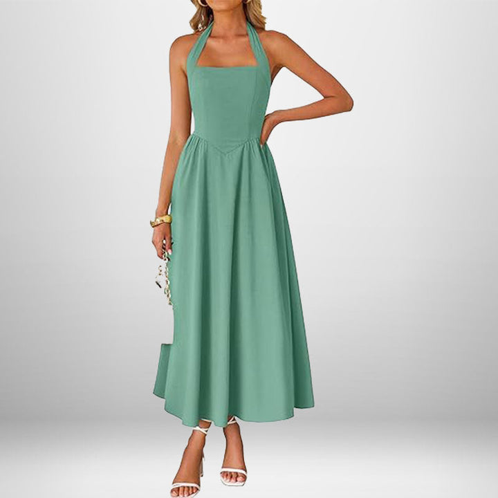 Winslow | Trendy Halter Neck Sleeveless Dress