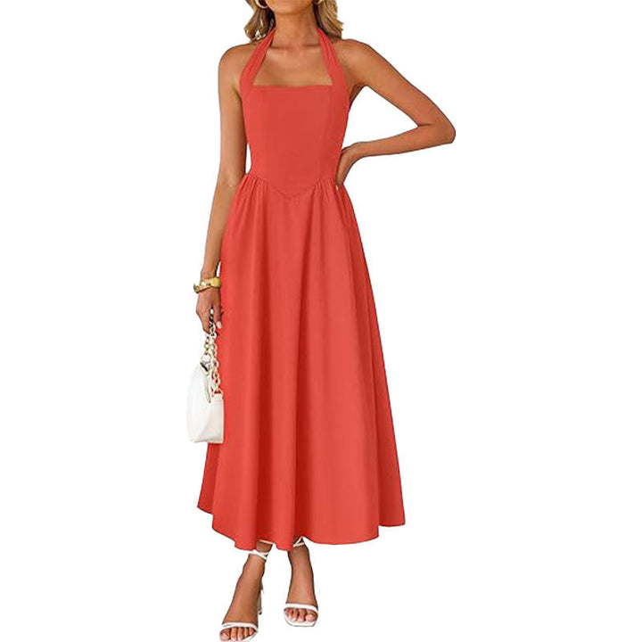 Winslow | Trendy Halter Neck Sleeveless Dress