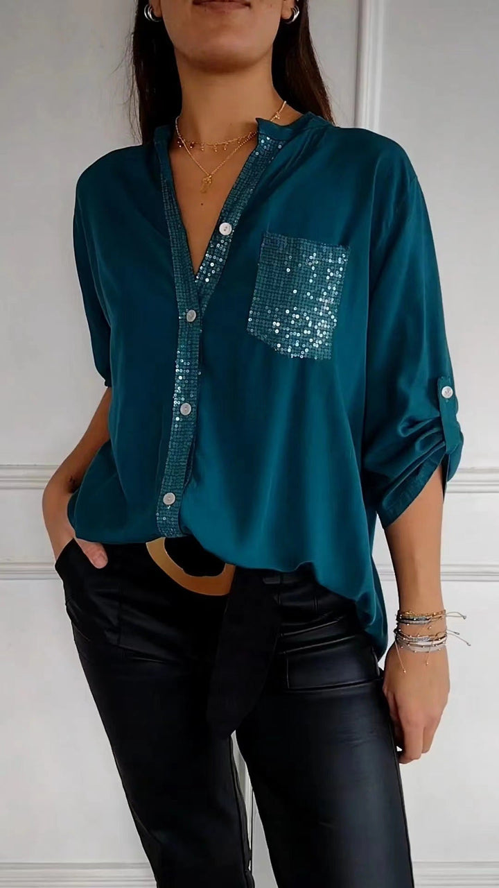 Danica | Women Sequin Detailed Blouse