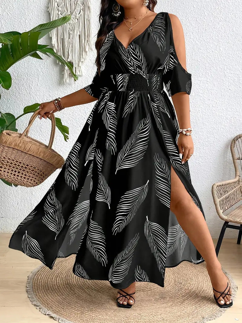 Sizaine | Comfy Plus Size Casual Flowy Summer Dress