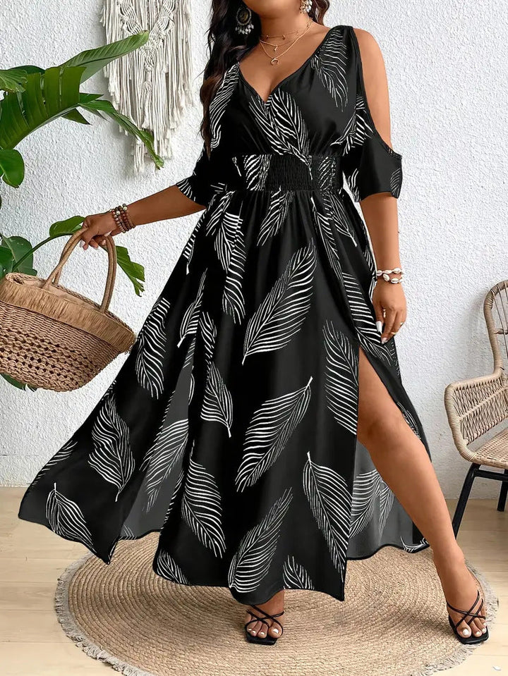 Sizaine | Comfy Plus Size Casual Flowy Summer Dress