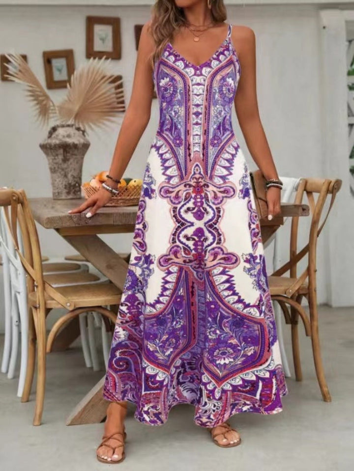 Jayzhel | Chic Summer Sleeveless Strap Maxi Dress