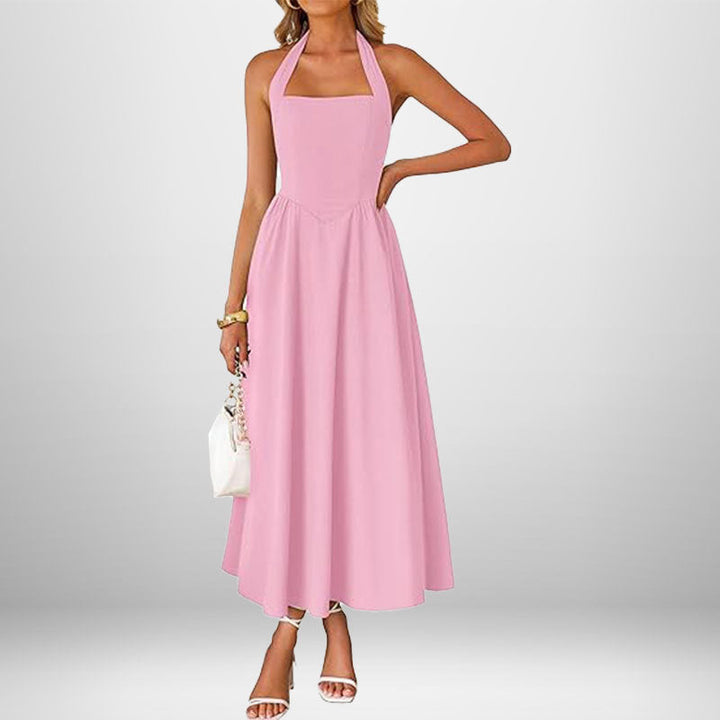 Winslow | Trendy Halter Neck Sleeveless Dress