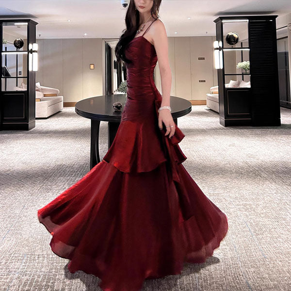 Vianne| Glamorous Ruffled Maxi Dress