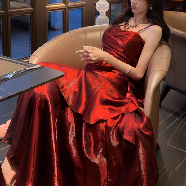 Vianne| Glamorous Ruffled Maxi Dress