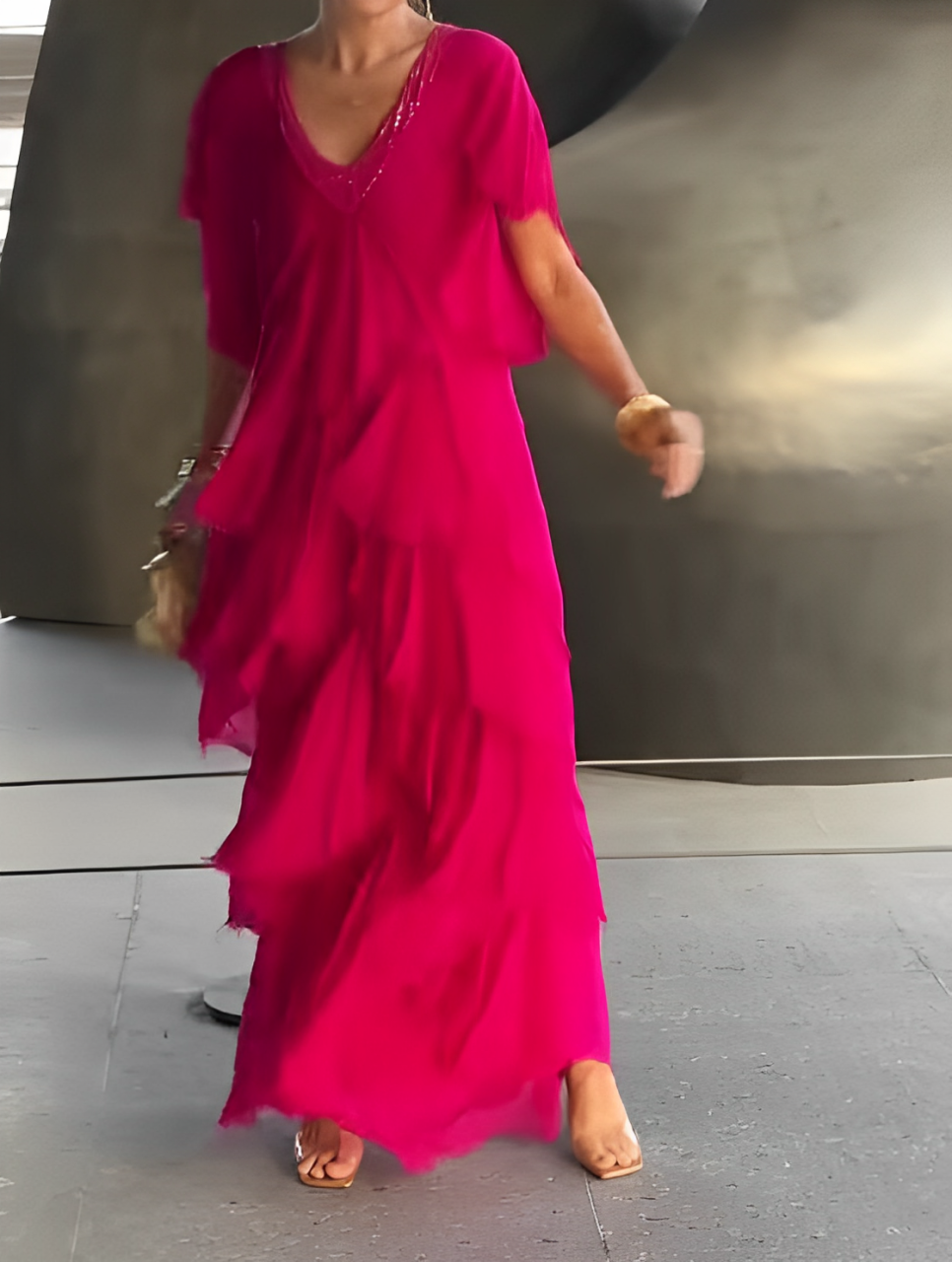 Lynette | Elegant Flowing Long Dress