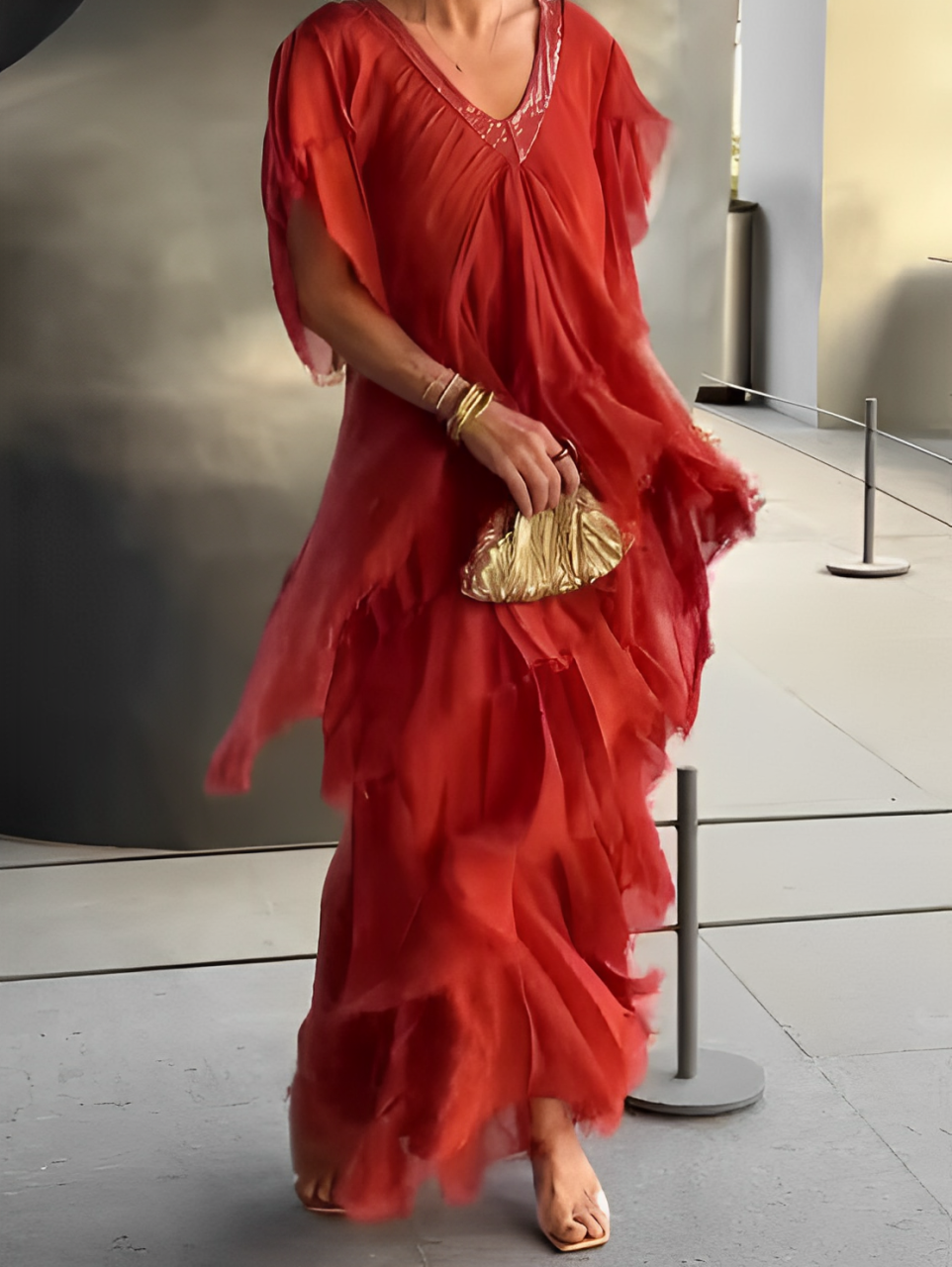 Lynette | Elegant Flowing Long Dress