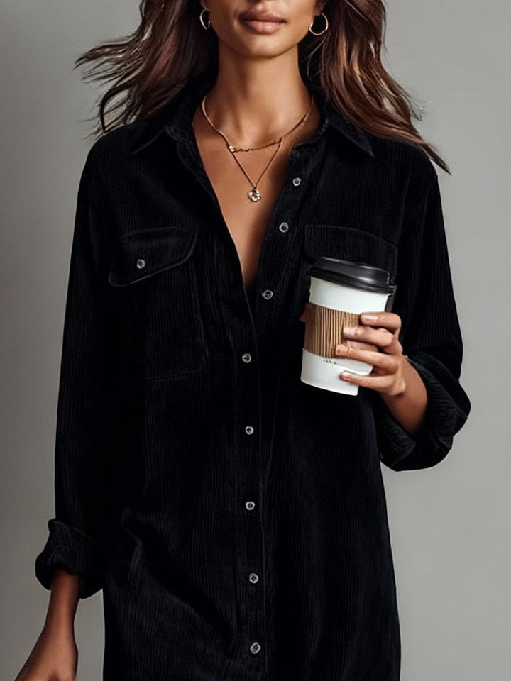 Celeste | Relaxed Corduroy Midi Dress