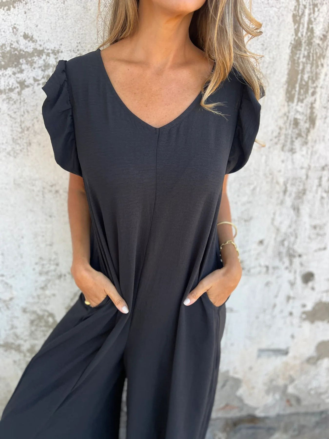 Cassandra | Trendy V-Neck Women Jumpsuit
