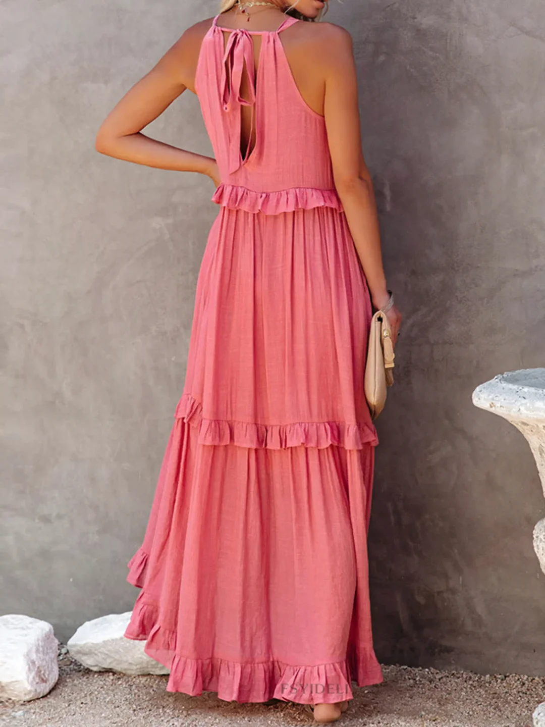 Cherry | Flow & Flutter Women Maxi Dress