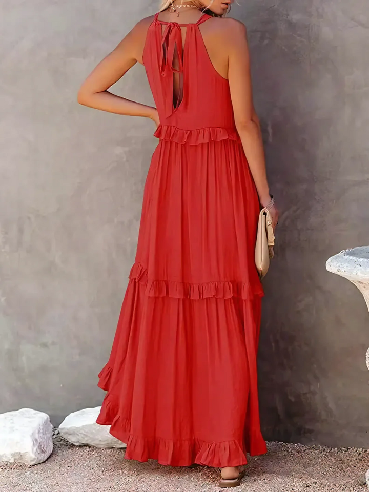 Cherry | Flow & Flutter Women Maxi Dress