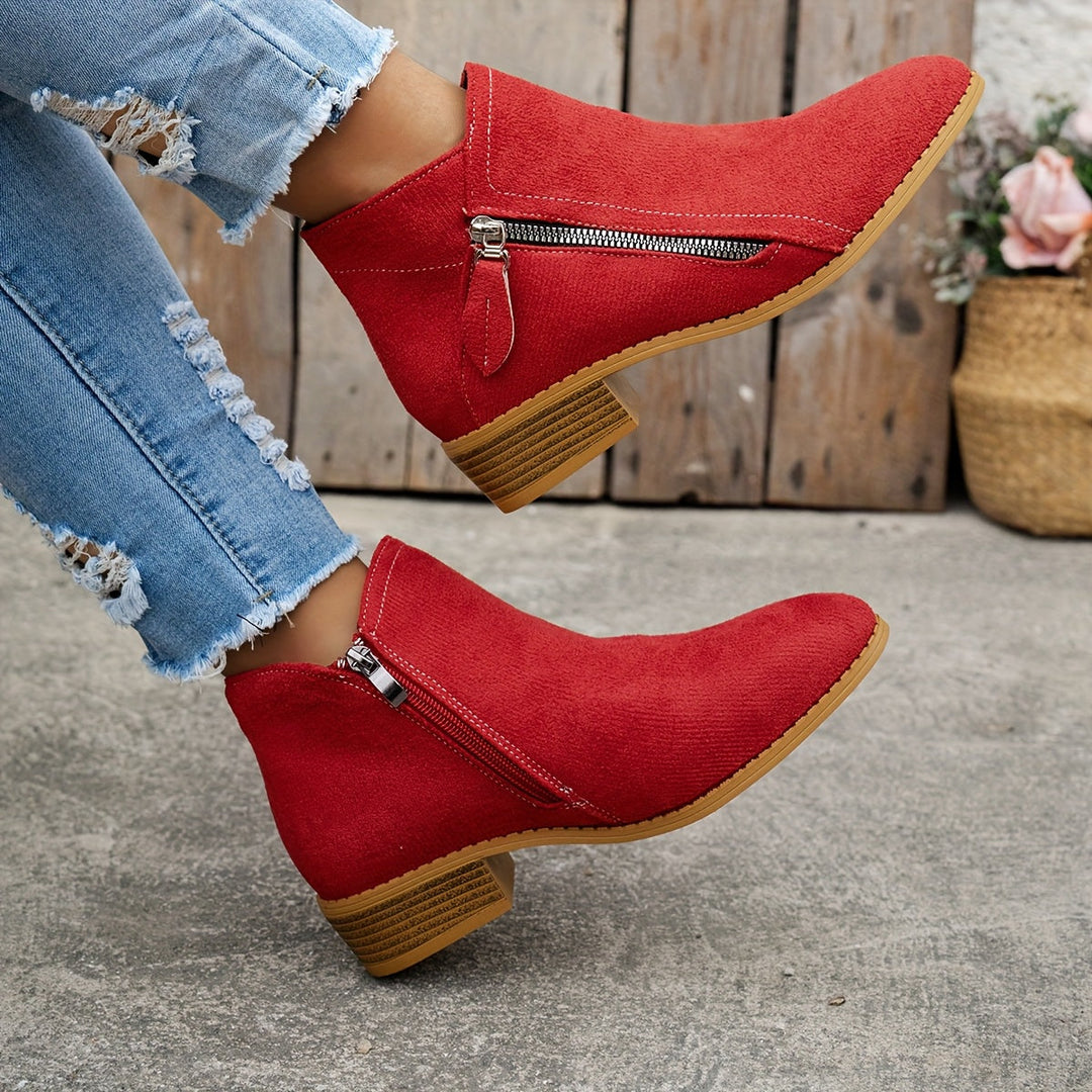 Clara | Orthopedic Zip Ankle Boot