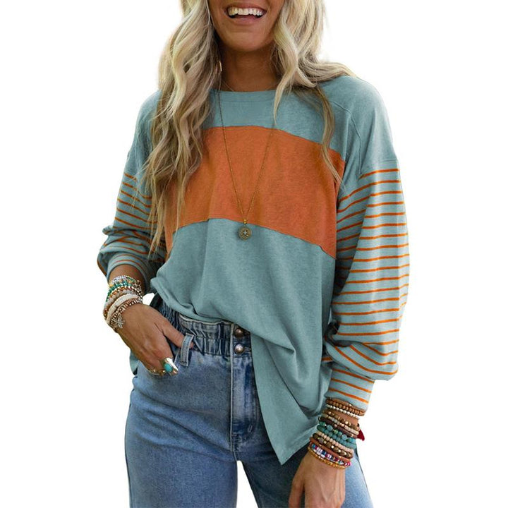 PERPETUA | Casual Long-Sleeve Oversized Crew Neck Top