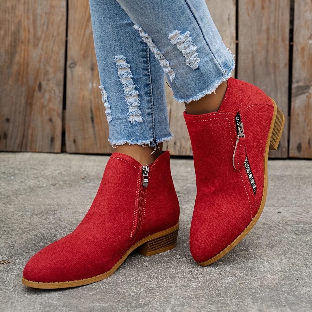 Clara | Orthopedic Zip Ankle Boot