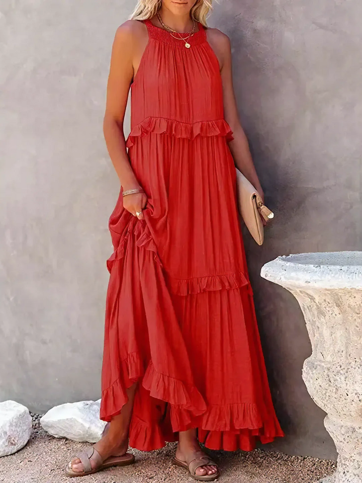 Cherry | Flow & Flutter Women Maxi Dress