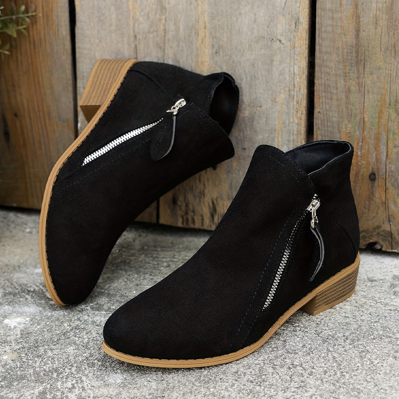 Clara | Orthopedic Zip Ankle Boot