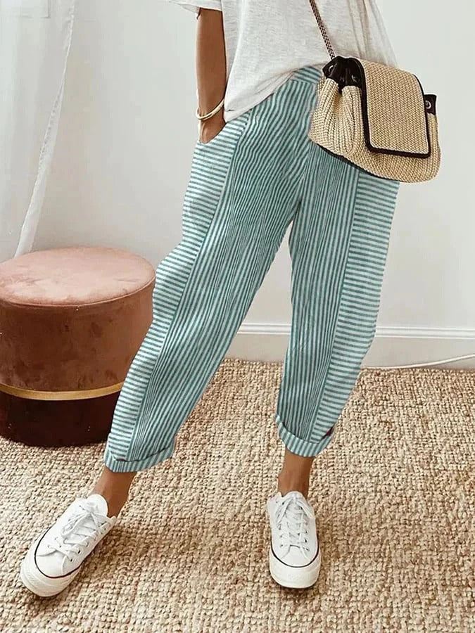 Gabriella | Striped Casual Trousers