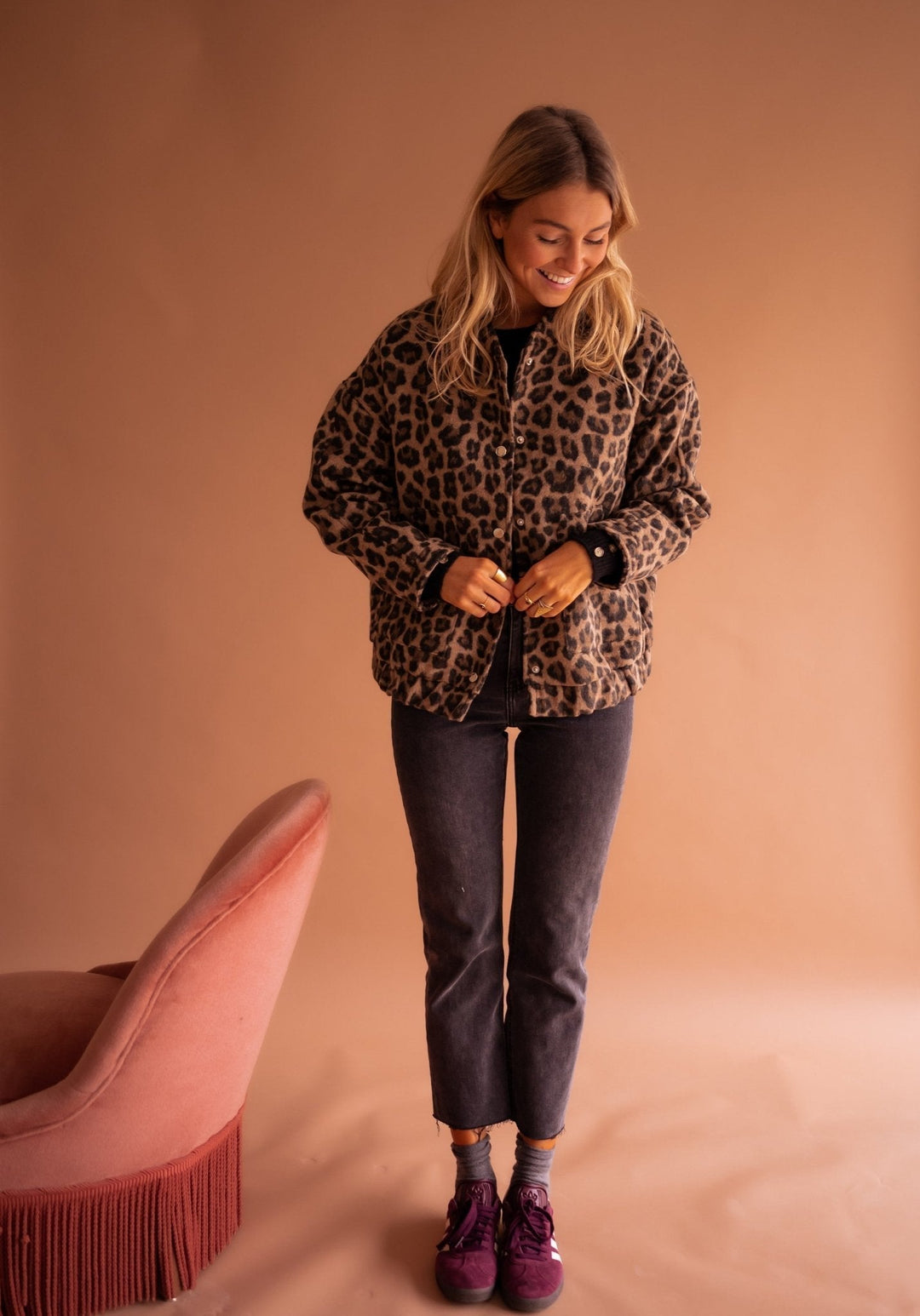 Harper | Trendy Women's Jacket with Leopard Print