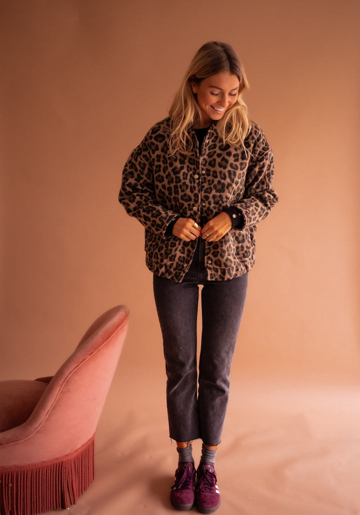 Harper | Trendy Women's Jacket with Leopard Print