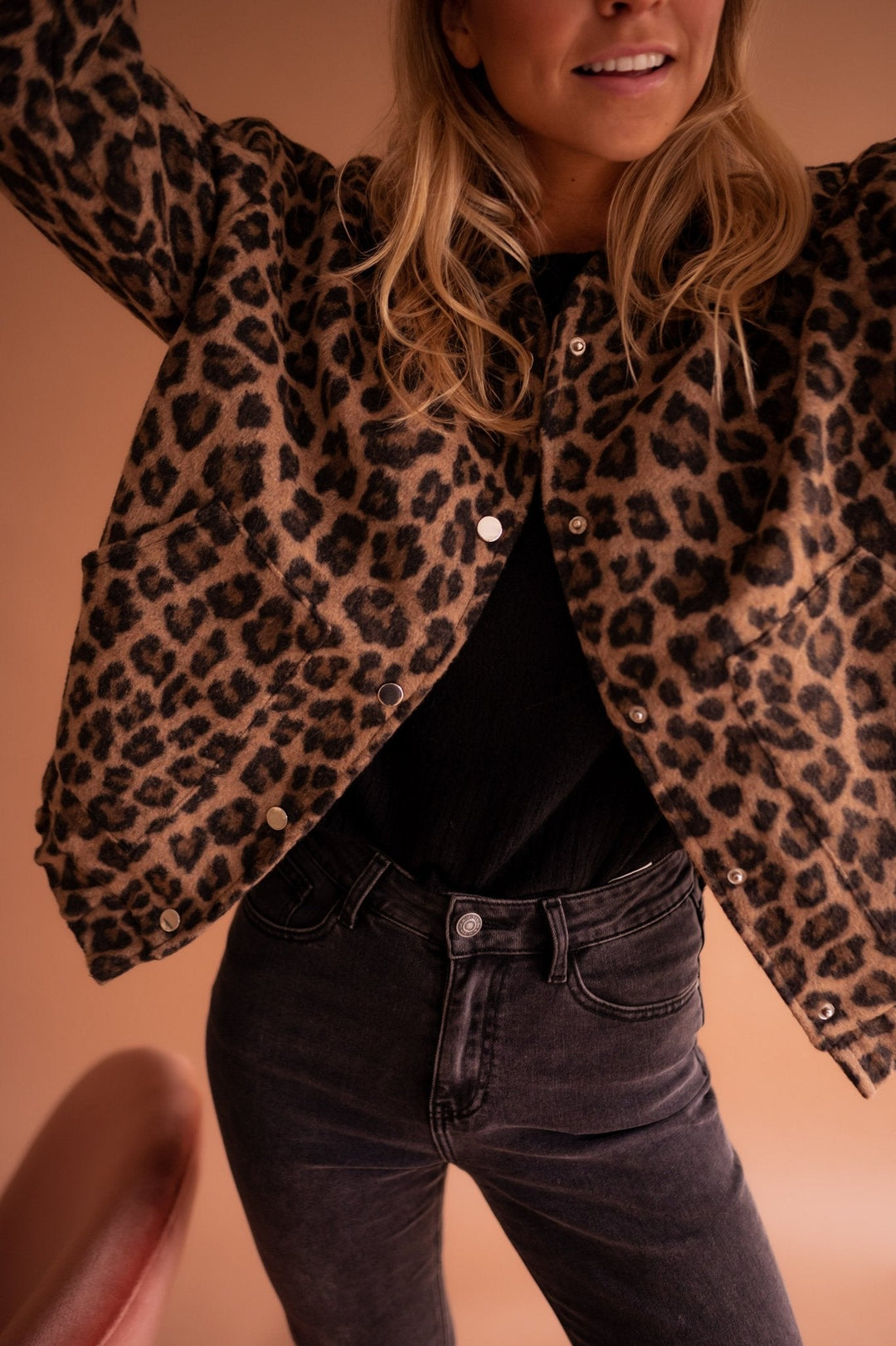Harper | Trendy Women's Jacket with Leopard Print