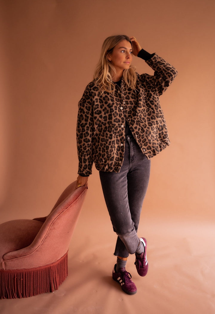 Harper | Trendy Women's Jacket with Leopard Print
