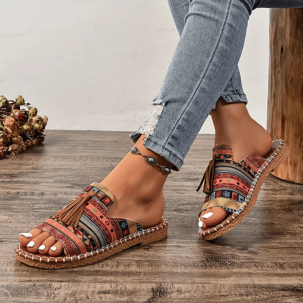 Mireille | Orthopedic Women's Sandals with Bohemian Print