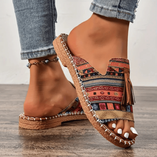 Mireille | Orthopedic Women's Sandals with Bohemian Print