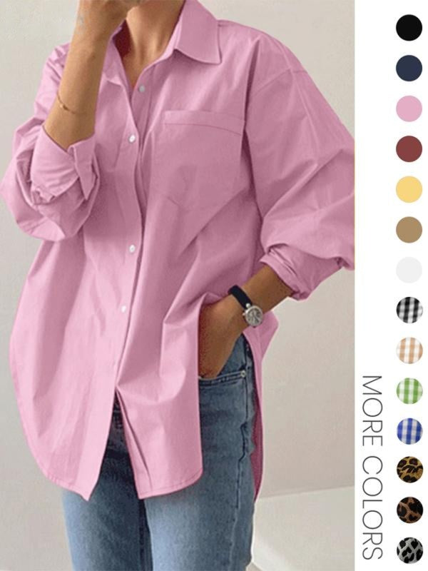 Caroline | Casual Long Sleeve Collared Top