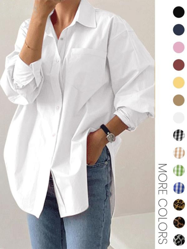 Caroline | Casual Long Sleeve Collared Top